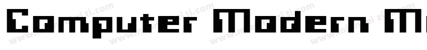 Computer Modern Medium字体转换